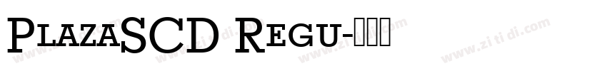 PlazaSCD Regu字体转换